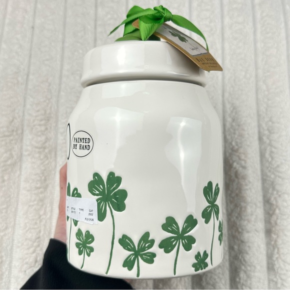 Rae Dunn Lucky Clover Jar Canister - Picture 11 of 13
